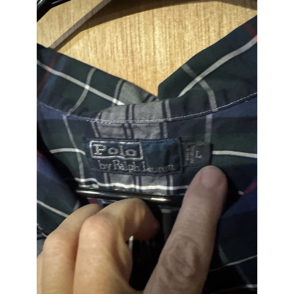 Polo Ralph Lauren Large Plaid Short Sleeve Button Down (Z1)